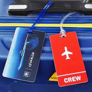 Étiquette de bagage promotionnelle en PVC personnalisée pour valise, idéale pour les voyages, les hôtels et les cadeaux d'affaires - Product Image 4