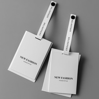 Benutzer definierter Druck Logo Design Anti Demontage Hangtag Hänge karten High-End Damen bekleidungs geschäfte Kraft papier Hang Tags