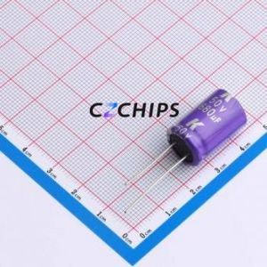 ตัวเก็บประจุแบบแข็ง A759PY687M1HAAE026 แบบ Through hole (THT), ขนาด 13x20 มม. 50V 326mA 120Hz 26mOhm โพลีเมอร์ - Product Image 1