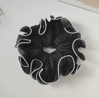 Mignon tissu dentelle ondulé floqué cheveux cercle boule gros intestin forêt tête cravate cheveux accessoires pour enfants