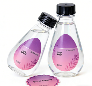Étiquette personnalisée pour flacon en verre, effet métallique brillant, imperméable, résistante aux déchirures, écologique, pour peptides médicaux - Product Image 5