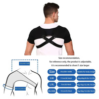 Sangle de soutien d'épaule réglable à double bandage, attelle de compression croisée pour l'épaule, sangle de protection, bandage de correction de posture