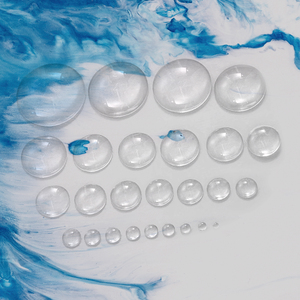 Pujiang usine OEM hémisphère blanc cristal verre aimants personnalisés pour portes de réfrigérateur ébauches de sublimation aimant réfrigérateur Photo - Product Image 2