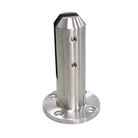 Spigot rond en verre pour balustrade de clôture de piscine Duplex 2205, à fixation sur terrasse