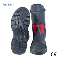 Bottes en caoutchouc pour pompiers EN 15090, embout en acier, résistantes aux flammes, imperméables, chaussures de sécurité pour la lutte contre les incendies, CE, fabrication OEM