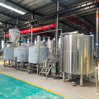 Équipement de brassage de bière commercial 1500L, équipement de brassage de bière à domicile avec cuves de fermentation