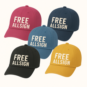 Custom Embroidered Industrial Strength Sport Style Curved Brim Adult Promotional Bucket Hats 100% Cotton Adjustable Unisex for