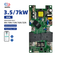 Papan Kontrol Pengisi Daya EV GDON Universal 7kW 32A PCBA Fase Tunggal Bluetooth App untuk Stasiun Pengisian Daya Wallbox