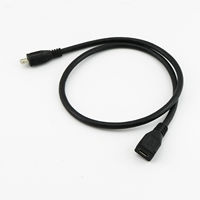 Câble d'extension USB Micro V8 mâle vers femelle à angle droit personnalisé pour ordinateur (charge et données)