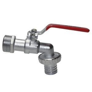 Robinet d'arrosage en alliage de zinc G1'' pour usage extérieur et intérieur, avec levier facile à ouvrir/fermer, vanne à boisseau sphérique pour l'approvisionnement en eau - Product Image 2