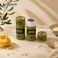 Tube en carton cylindrique imprimé CMJN, recyclable et sans plastique, pour emballage de condiments et épices – Boîte en tube de papier
