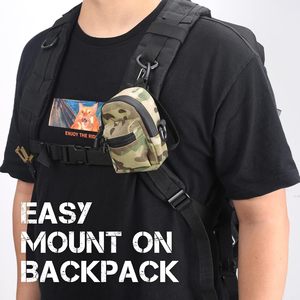 Sports Waist Pack Camouflage <b>Mini</b> <b>Pouch</b> With Zipper Pocket Outdoor Use - Product Image 1