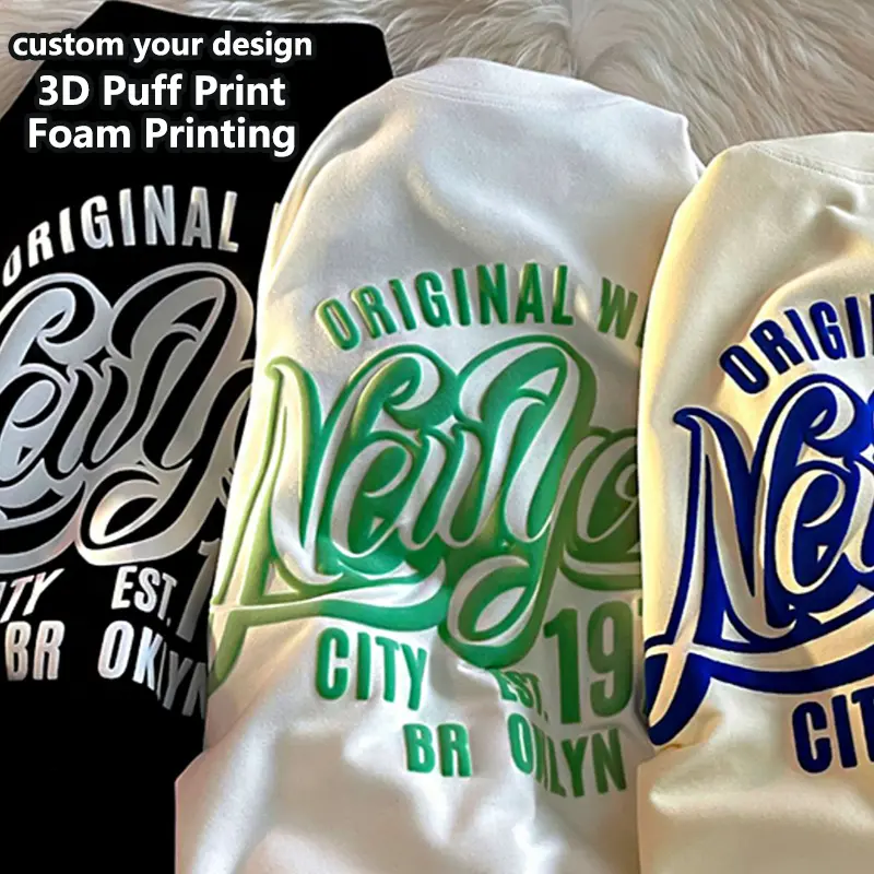 T-shirts à impression 3D Streetwear de créateur dernier cri 100% coton imprimant le logo de votre marque T-shirt grande taille pour hommes