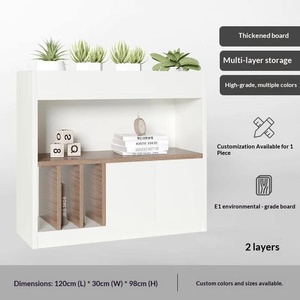 WJG-210X Archivador de Oficina de Madera con Separadores, Antimagnético, Desmontable, Estante de Almacenamiento Multicapa, Decoración con Flores - Product Image 6