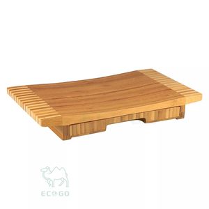 Tabla de quesos de bambú multifuncional con divisores para servir aperitivos de fiesta - Product Image 6