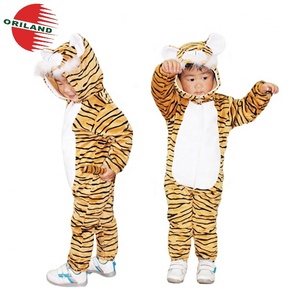 Promocional personalizado niños mono de bebé mameluco traje de franela de <span class=keywords><strong>tigre</strong></span> animal de una pieza Pijamas - Product Image 2