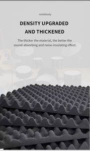 Paneles Acústicos Modernos Premium Ecológicos e Ignífugos con Textura Ondulada Negra, Divisor de Habitaciones Insonorizado <span class=keywords><strong>para</strong></span> Dormitorio o Almacén - Product Image 3