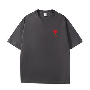 T-shirt in Puro Cotone di Alta Qualità con Logo Ricamato, Casual <span class=keywords><strong>e</strong></span> Comoda per l'Estate, Abbigliamento Sportivo a Maniche Corte per Uomo <span class=keywords><strong>e</strong></span> Donna - Product Image 3