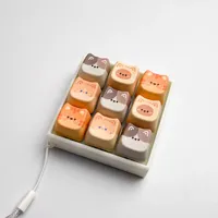 Porte-clés anti-stress en forme de chat mignon, testeur de commutateur AX, jouet sensoriel à presser au bout des doigts