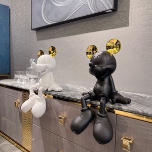 รูปปั้นและรูปปั้นมิกกี้เมาส์แลคเกอร์สเปรย์เรซินสำหรับงานจัดแสดงของตกแต่งศูนย์พาณิชย์บ้านสำนักงาน - Product Image 2