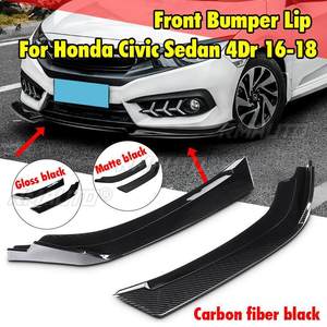 ลิ้นกันชนหน้ารถยนต์แบบสากล 2 ชิ้น รุ่นใหม่ สำหรับ Honda Civic Sedan 4 ประตู ปี 2016 2017 2018 - Product Image 1