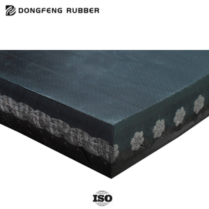 Kum ve çakıl kauçuk konveyörler için alev geciktirici yüksek mukavemetli madencilik sanayi çelik kordon konveyör bandı - Product Image 3