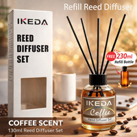 Grensoverschrijdende rookvrije aromatherapie fruitgeurende etherische olie IKEDA merk huishoudelijk gebruik langdurige rietdiffuser set navulling