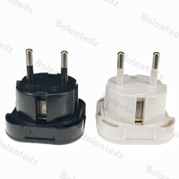 Adaptateur de prise UK vers UE, certifié CE, adaptateur carré à rond à 3 broches, prise à 2 broches, adaptateur de voyage UK vers Islande