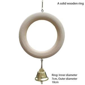 Papağan Merdiven Salıncak Oyuncağı, Halkalı Kuş Tünek <span class=keywords><strong>Stand</strong></span>ı, Sultan Papağanları ve Muhabbet Kuşları için Doğal Ahşap Oyun Alanı, Asılı Kafes Aksesuarları - Product Image 3