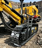 Foreuse rotative DTH diesel économique avec boîte de vitesses et moteur pour l'exploitation minière en ciel ouvert, mobilité sur chenilles