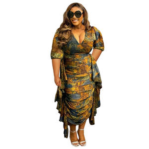 <span class=keywords><strong>Taglie</strong></span> <span class=keywords><strong>forti</strong></span> abbigliamento da donna donna Sexy stampato con maniche <span class=keywords><strong>a</strong></span> <span class=keywords><strong>palloncino</strong></span> <span class=keywords><strong>abiti</strong></span> Casual da donna <span class=keywords><strong>a</strong></span> manica corta aderenti - Product Image 2