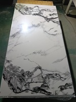 Panneau mural en PVC durable, alternative au marbre brillant, feuille de PVC UV, matériau pour la décoration intérieure, pour la décoration de balcon