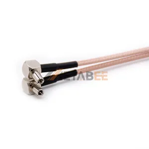 Connecteur femelle double angle droit TS9 vers cloison SMA droite pour antenne 10cm RG316 Câble coaxial