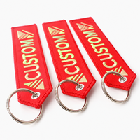 Sleutelhanger Groothandel Geen Minimum Maat Stof Geborduurde Sleutelhanger