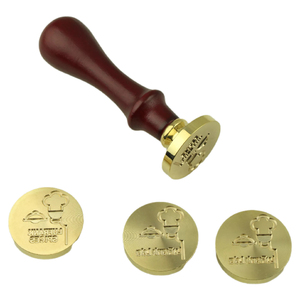 Manche en bois, tête en métal, sceau <span class=keywords><strong>de</strong></span> fermeture, enveloppe, emballage <span class=keywords><strong>de</strong></span> mariage, carte postale, cadeau, timbre postal artisanal - Product Image 6
