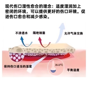KONLIDA Hydrophilic Fiber Wound Dressing 10X10Cm Self-Adhesive Moist Healing Medical Dressing For Wound Coverage - Product Image 3