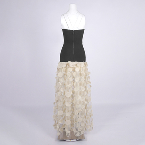 Elegant Strapless <strong>Dot</strong> Mesh <strong>Maxi</strong> <strong>Dress</strong> for Women Slim Fitting Straight Perspective Skirts Casual Bow Sexy Ladies <strong>Dresses</strong> - Product Image 4