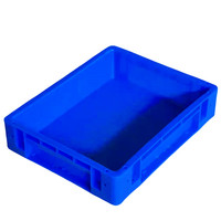 Bacs de rangement en plastique recyclables 480*380*100mm, boîtes solides pour entrepôt, caisses à outils pour pièces automobiles industrielles et outils de quincaillerie