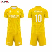 Maßgeschneiderte Fußballtrikots mit Sublimationsdruck, Atmungsaktiv, Schnelltrocknend, Polyester für Herren-Teams, Großhandel-Qualität Playeras Futbol