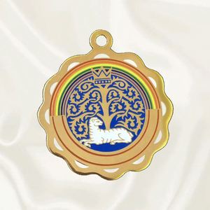 สร้อยคอจี้แฟชั่นแบบกำหนดเองสีทอง18K 925เงินสเตอร์ลิงมีดีไซน์สลักวัสดุสแตนเลสทนทาน - Product Image 3