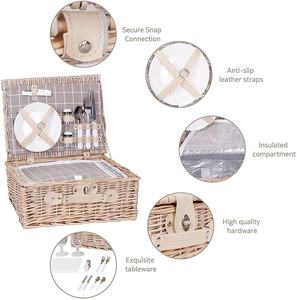 Panier <span class=keywords><strong>de</strong></span> pique-nique vide isotherme pliable rectangulaire en <span class=keywords><strong>osier</strong></span>, bac <span class=keywords><strong>de</strong></span> <span class=keywords><strong>rangement</strong></span> cubique, fabrication sur mesure, économique - Product Image 1