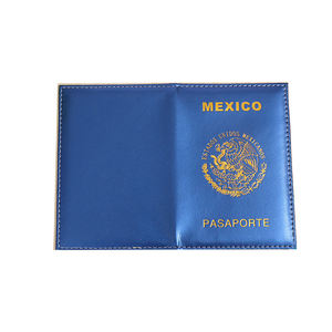Porta Pasaporte Personalizado de México, Brillante, Multicolor, 9 Colores, con Estampado Dorado en Relieve, Funda para Pasaporte de Estados Unidos y México, de PU - Product Image 4