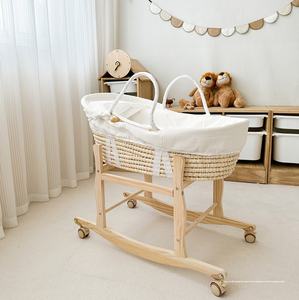 <span class=keywords><strong>Berceau</strong></span> coréen portable pour bébé, panier de couchage, lit d'appoint, <span class=keywords><strong>berceau</strong></span> de transport pour nouveau-né, <span class=keywords><strong>transat</strong></span> tressé à la main toutes saisons - Product Image 2