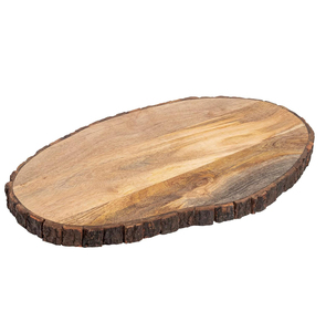 <span class=keywords><strong>Planche</strong></span> <span class=keywords><strong>à</strong></span> <span class=keywords><strong>découper</strong></span> ovale en <span class=keywords><strong>bois</strong></span> de manguier <span class=keywords><strong>avec</strong></span> bord en écorce d'arbre, 17 x 10 pouces, <span class=keywords><strong>planche</strong></span> de préparation pour charcuterie, <span class=keywords><strong>planche</strong></span> de service pour la cuisine, cadeau - Product Image 1
