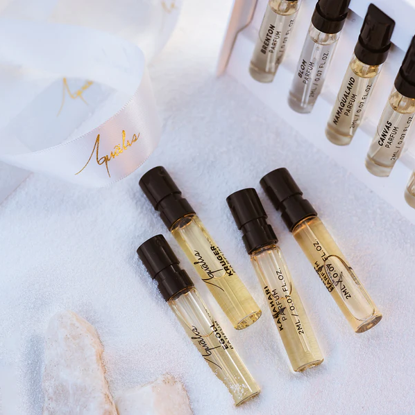 empty perfume discovery set packaging