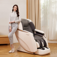 Fauteuil de massage corporel complet à usage domestique avec détection intelligente des épaules, chauffage au graphène, 32 airbags, mollets allongés de 6 cm, rouleaux de massage des pieds