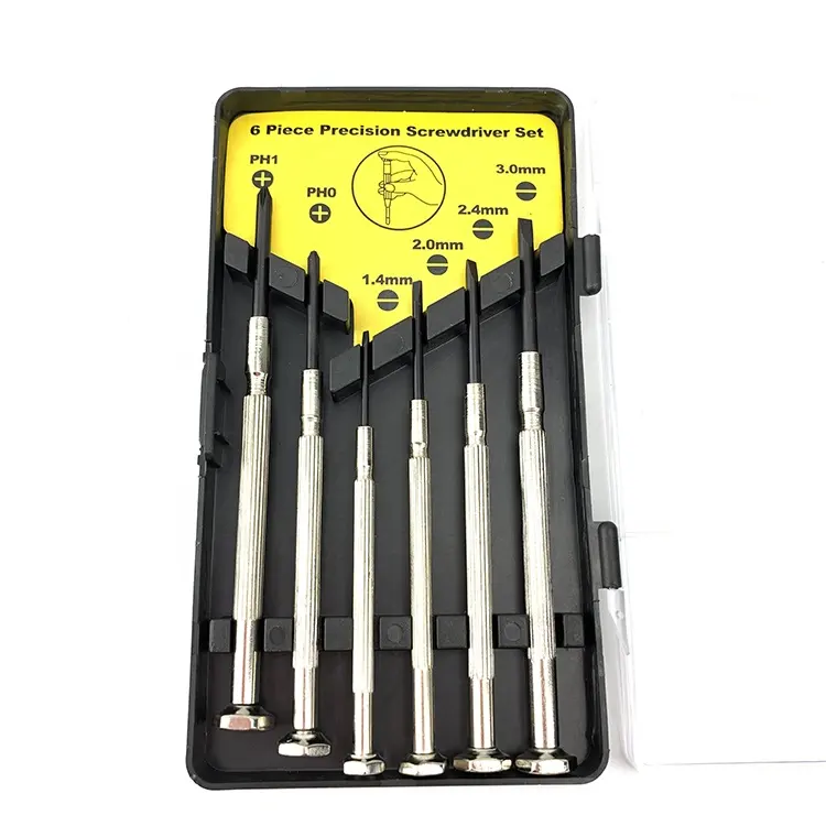 6pc Precision Mini Jewelry Screwdriver Bit Set Repairing Electronics Computers Watch