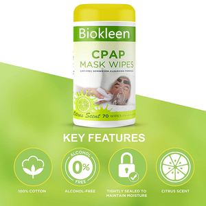 Toallitas Húmedas de Limpieza para CPAP <span class=keywords><strong>Biokleen</strong></span>, Ingredientes Naturales, Limpieza Conveniente, Precio de Fábrica, Toallitas de Limpieza para Máscaras de CPAP - Product Image 3
