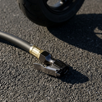 Adaptateur de valve de gonflage rapide de haute qualité à clipser, anti-fuite, en métal, pour pompe à air, gonfleur de pneus automobile