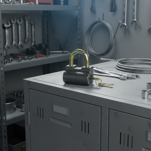 Candado Industrial de Hierro de Alta Seguridad Antirrobo con Llave de Plomo Impermeable de 3 Dígitos, Marca FEIHUAN - Product Image 1